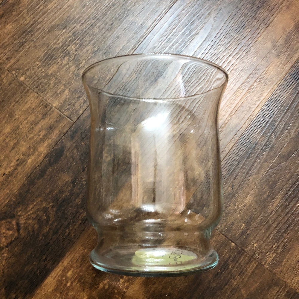 Colony Craft 6” Glass Hurricane Vase Candle Holder Clear Crystal Centerpiece NEW - Picture 3 of 8